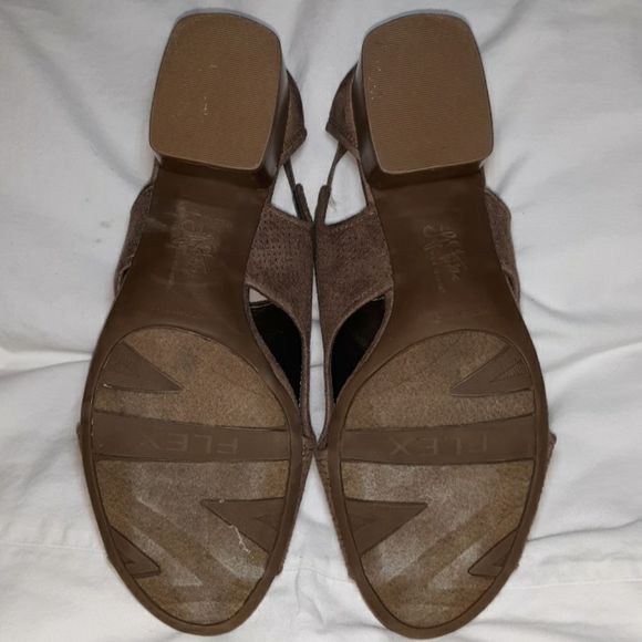 Life Stride Roxie‎ Open Toe Booties Size 9.5 Taupe - Picture 6 of 8